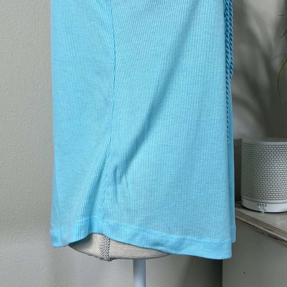 Ocean Drive M Blue Ribbed Tank - Picture 8 of 13